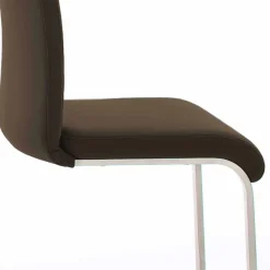 Wohnen Brauner Stuhl mit hoher Lehne - Montry (2er Set)