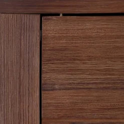 Wohnen Braunes Akazie Highboard mit 3 Schiebetüren - Ruffes