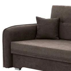 Wohnen Schlafsofas*Braunes Schlaf-Sofa mit Bonell Federkern - Dasanti
