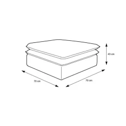 Wohnen Braune Möbel|Barhocker*Breitcord Hocker in Hellbraun - Anyna