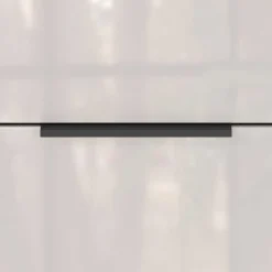 Wohnen Breite Hochkommode in Hellgrau - Aquara