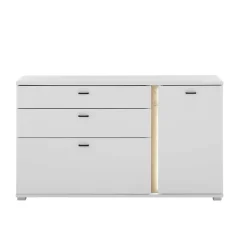 Wohnen Breite Kombi-Kommode mit LED Beleuchtung - Racelyn