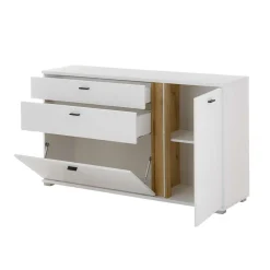 Wohnen Breite Kombi-Kommode mit LED Beleuchtung - Racelyn