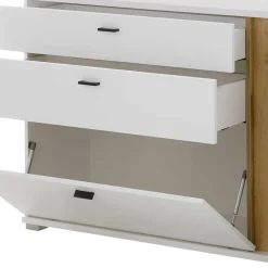 Wohnen Breite Kombi-Kommode mit LED Beleuchtung - Racelyn