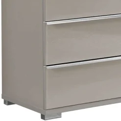 Wohnen Küchenschränke|Sideboards*Breite Kommode in Hellgrau mit Glasfront - Nucina