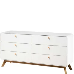 Wohnen Breite Kommode mit sechs Schubladen - Kolreva