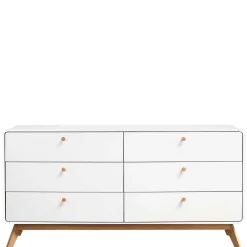 Wohnen Breite Kommode mit sechs Schubladen - Kolreva