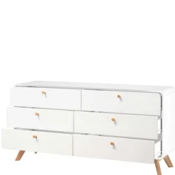 Wohnen Breite Kommode mit sechs Schubladen - Kolreva