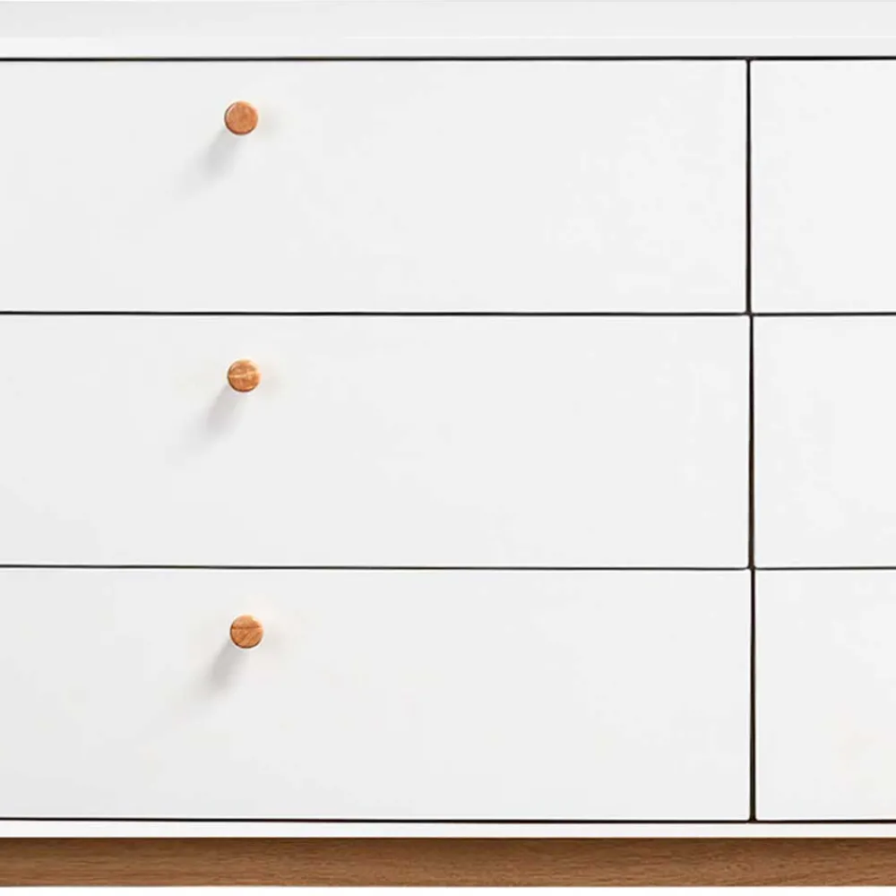 Wohnen Breite Kommode mit sechs Schubladen - Kolreva