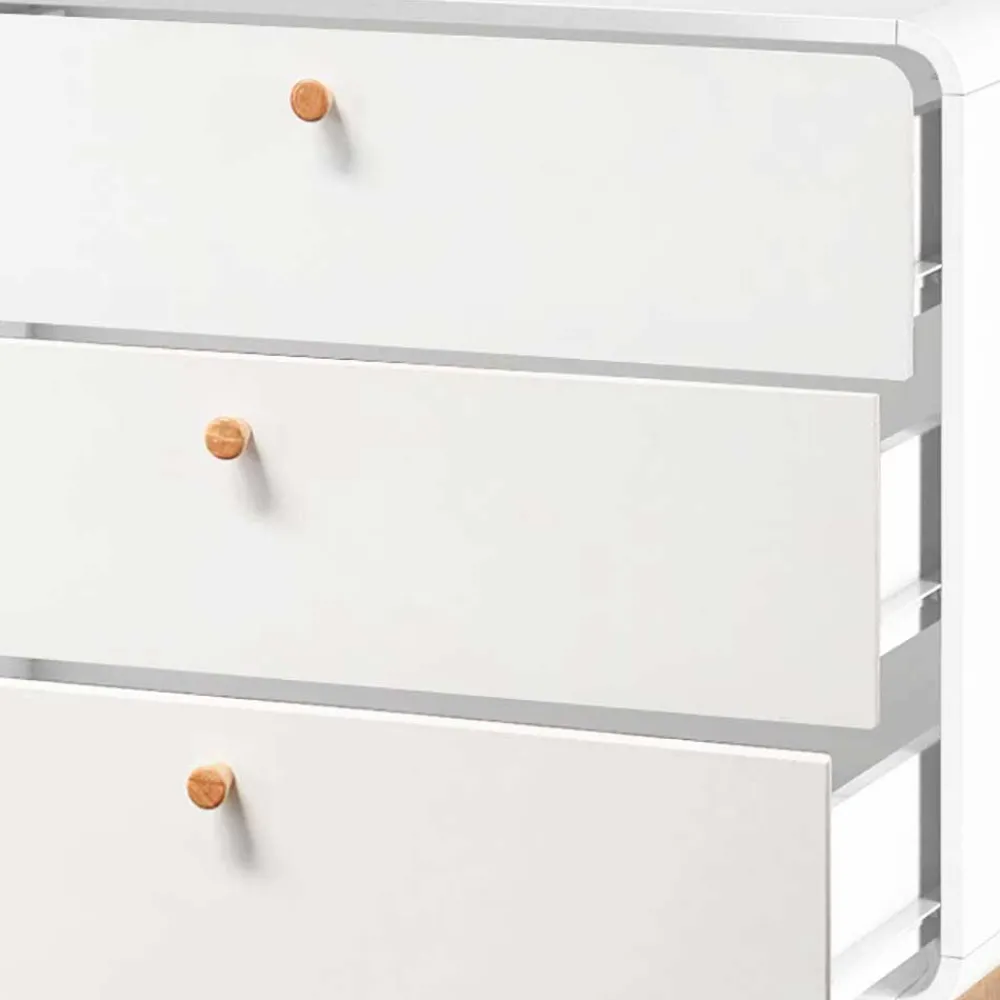 Wohnen Breite Kommode mit sechs Schubladen - Kolreva