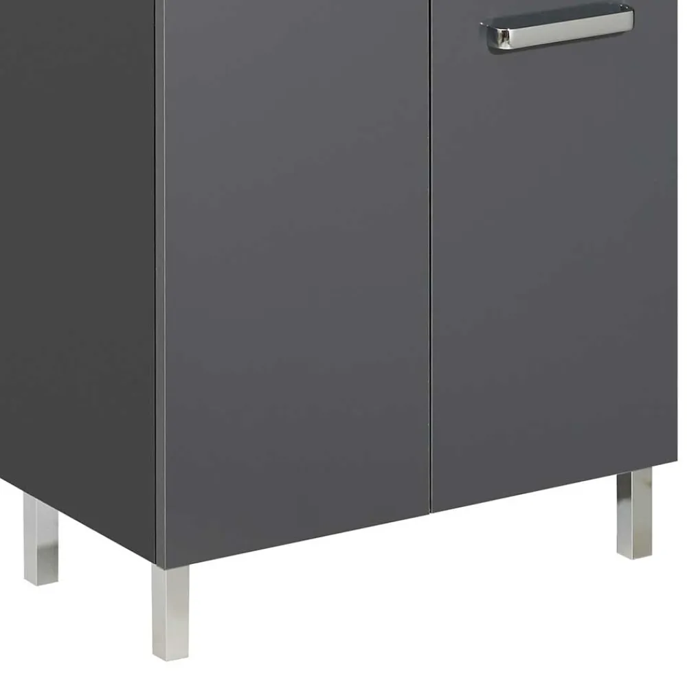 Wohnen Breiter Badezimmer-Unterschrank in Anthrazit - Colistran