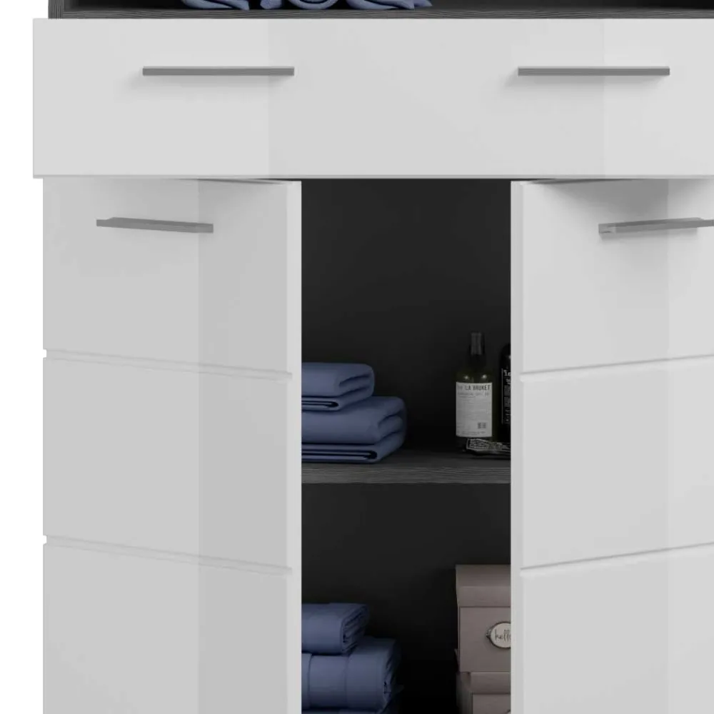 Wohnen Breiter Hochschrank fürs Bad 74x191x31 cm - Nancys