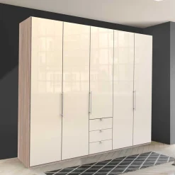 Wohnen Breiter Kleiderschrank mit 2 Falttüren - Rativian