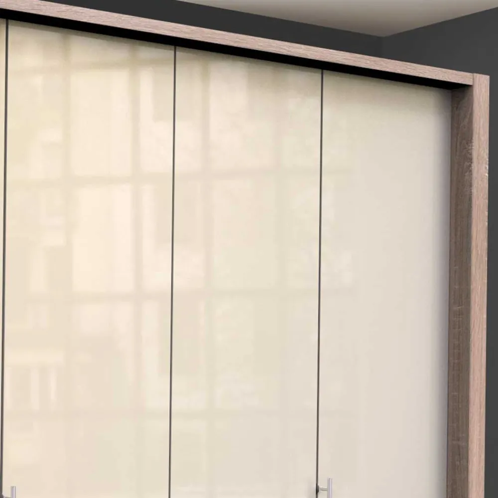 Wohnen Breiter Kleiderschrank mit 2 Falttüren - Rativian