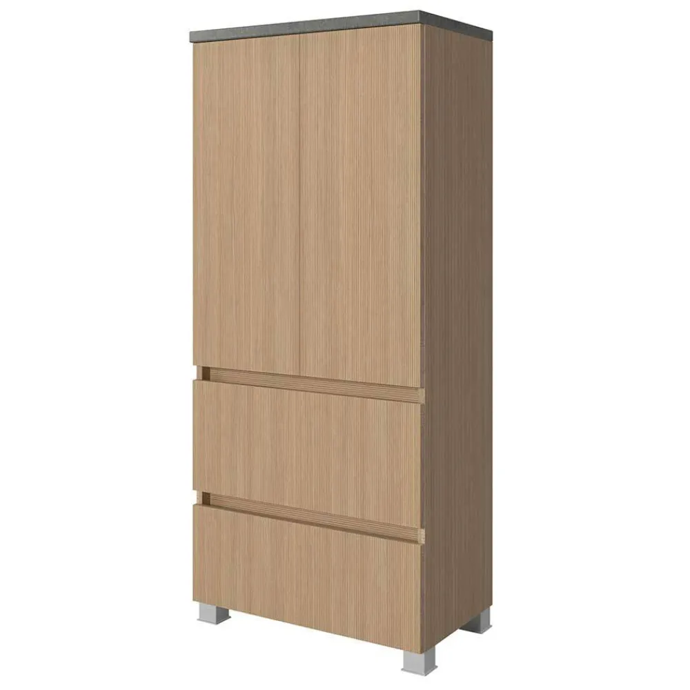 Wohnen Badschränke*Breiter Midi-Schrank fürs Badezimmer - Leitha