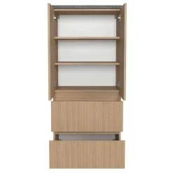 Wohnen Badschränke*Breiter Midi-Schrank fürs Badezimmer - Leitha