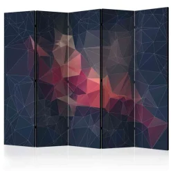 Wohnen Breiter Paravent mit Holzrahmen - Fidono