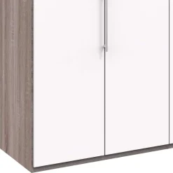 Wohnen Kleiderschränke|Kleiderschränke*Breiter Schlafzimmerschrank mit weißen Falttüren - Tivierto