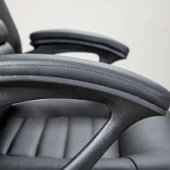 Wohnen Bürostühle*Büro Drehsessel aus Kunstleder in Schwarz - Emsa