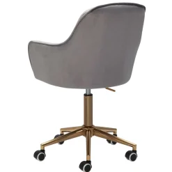 Wohnen Bürostühle*Büro Drehstuhl aus Samt in Grau - Horn