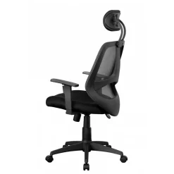 Wohnen Bürostühle*Büro Drehstuhl mit Kopfstütze in Schwarz - Joera