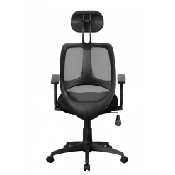 Wohnen Bürostühle*Büro Drehstuhl mit Kopfstütze in Schwarz - Joera