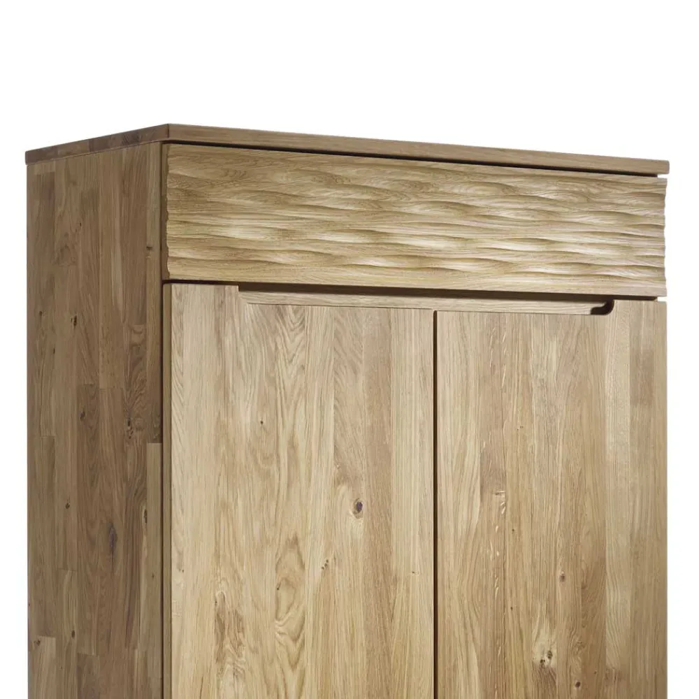 Wohnen Flurkommoden|Esszimmerschränke*Büro Kommode Natrius aus Wildeiche Massivholz