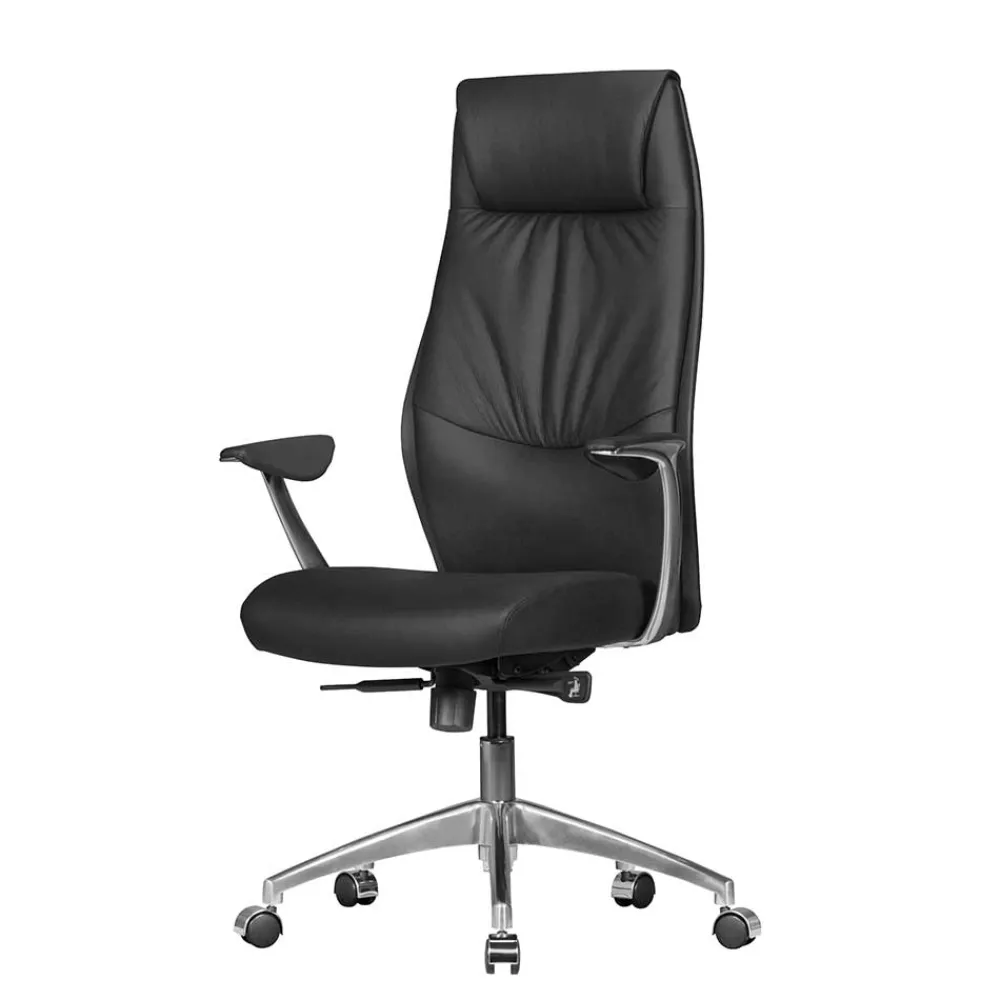 Wohnen Büro Lederstuhl mit hoher Lehne - Sercan