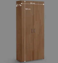 Wohnen Büro Ordnerschrank aus Buche Massivholz - Bash