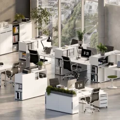 Wohnen Büro Raumteiler Regal in Weiß - Sparkle