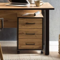 Wohnen Büro Rollcontainer in Eiche Optik - Zustic