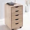Wohnen Rollcontainer*Büro Rollcontainer mit fünf Schubladen - Mavricara