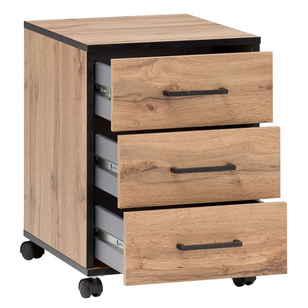 Wohnen Home Office Möbel|Büro Komplett*Büro Schreibtisch & Regal Set - Zustic (dreiteilig)