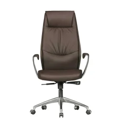 Wohnen Braune Möbel|Bürostühle*Büro Schreibtischsessel in Braun Leder - Mallavi