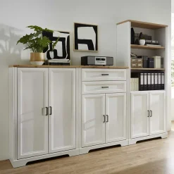 Wohnen Büro Schränke Set - Landhaus - Mehady (dreiteilig)