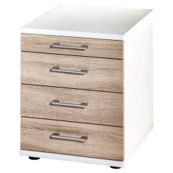 Wohnen Weiße Möbel|Rollcontainer*Büro Schubladen Container ohne Rollen - Garian