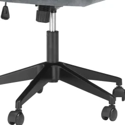 Wohnen Bürostühle*Büro Velours Drehstuhl in Grau auf Rollen - Rasmus