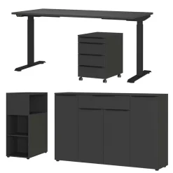 Wohnen Home Office Möbel|Büro Komplett*Büroeinrichtung Möbel Set - Tila (vierteilig)