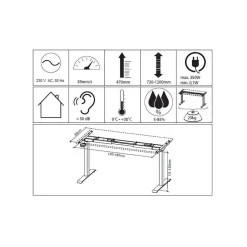 Wohnen Home Office Möbel|Büro Komplett*Büroeinrichtung Möbel Set - Tila (vierteilig)