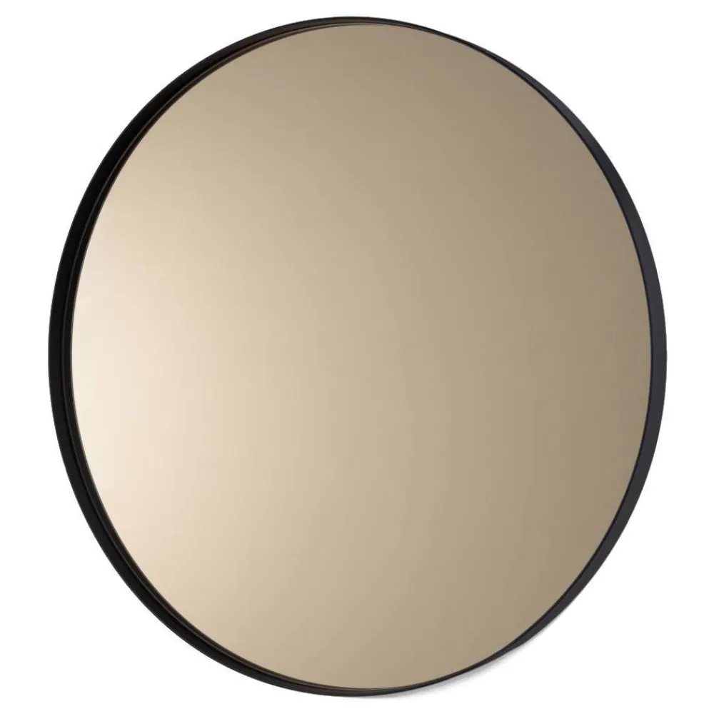 Wohnen Spiegel|Flurspiegel*Bronzeglas Spiegel in Rund - Airana