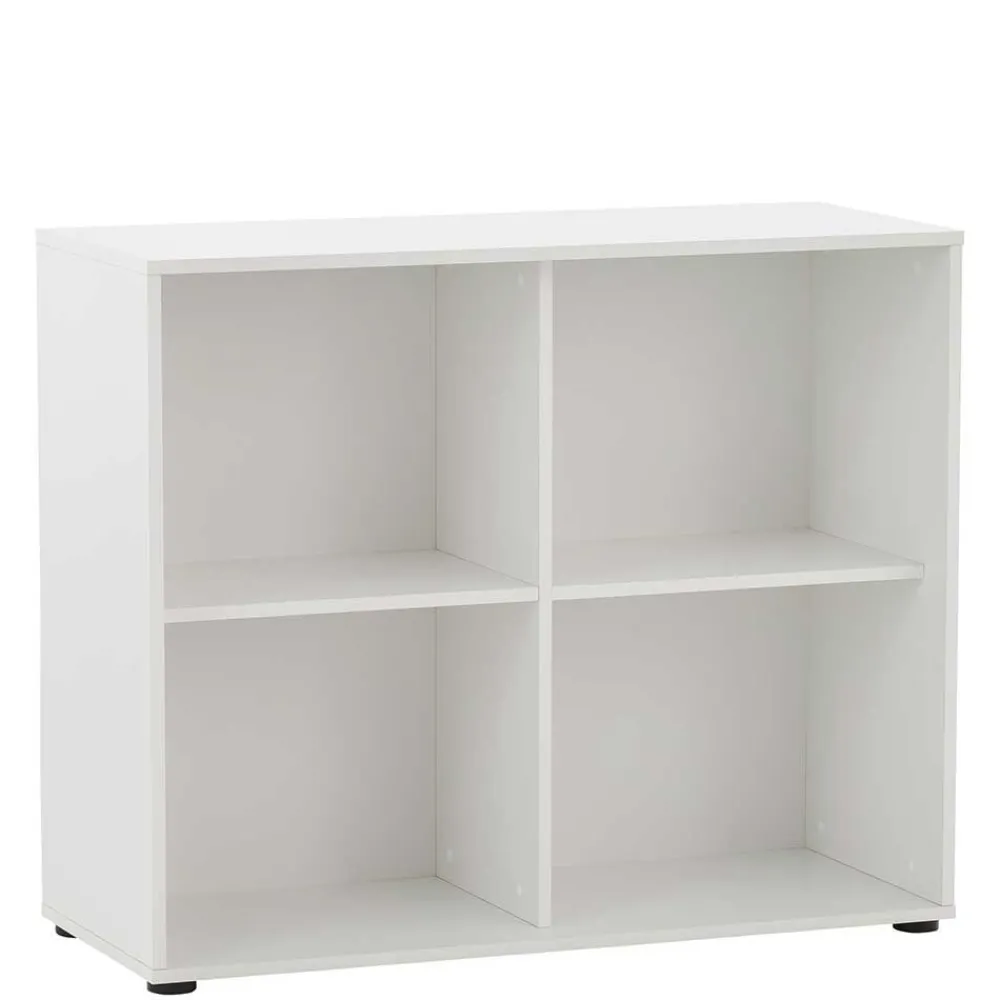 Wohnen Büroschrank in Weiß & Wildeiche Dekor - Laganzo