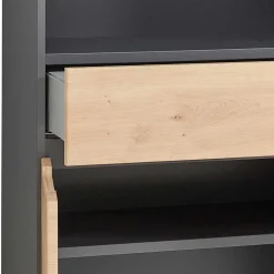 Wohnen Büroschränke*Büroschrank mit 2 Fächern und 2 Türen und Schublade - Kuetra