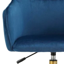 Wohnen Bürostühle*Bürostuhl in Blau mit Gold - Continento