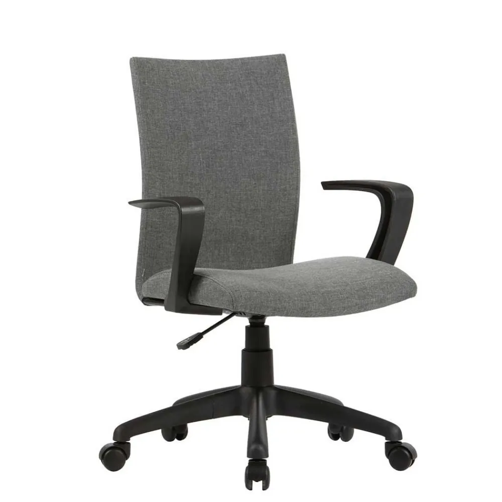 Wohnen Bürostühle*Bürostuhl in Grau mit Armlehnen - Lucasz