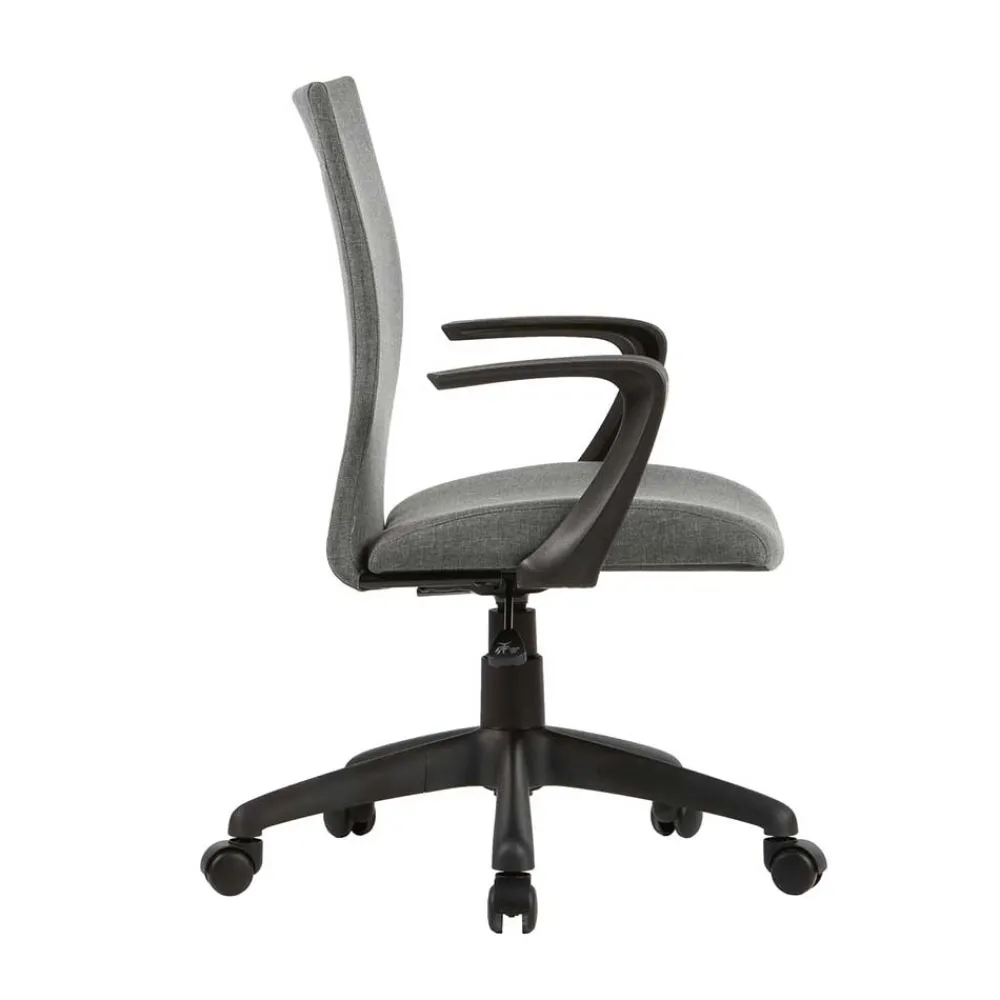 Wohnen Bürostühle*Bürostuhl in Grau mit Armlehnen - Lucasz