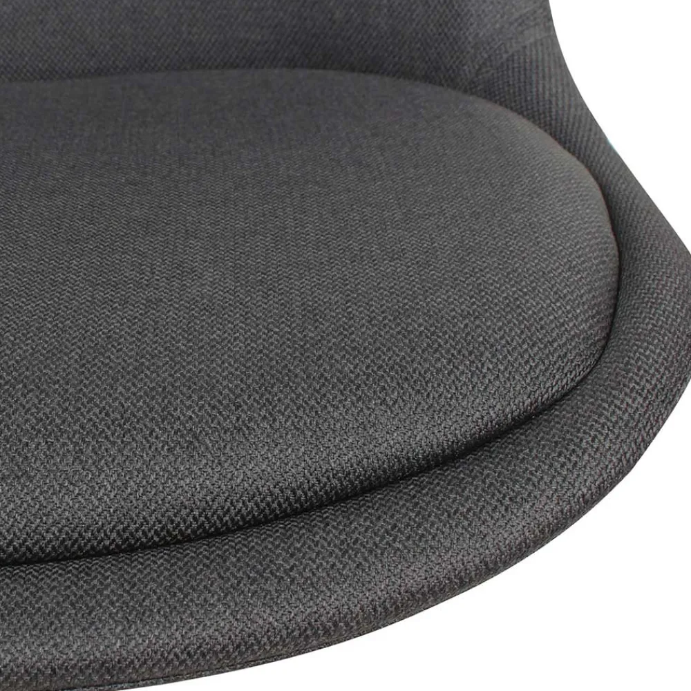 Wohnen Bürostuhl in Schwarz & Chrom - Durioso