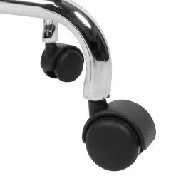 Wohnen Bürostuhl in Schwarz & Chrom - Durioso