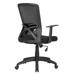 Wohnen Bürostuhl in Schwarz aus Mesh und Stoff - Suvanica