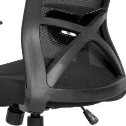 Wohnen Bürostuhl in Schwarz aus Mesh und Stoff - Suvanica