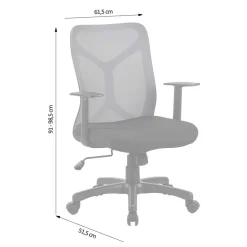 Wohnen Bürostuhl mit hoher Lehne und Lendenwirbelstütze - Annet